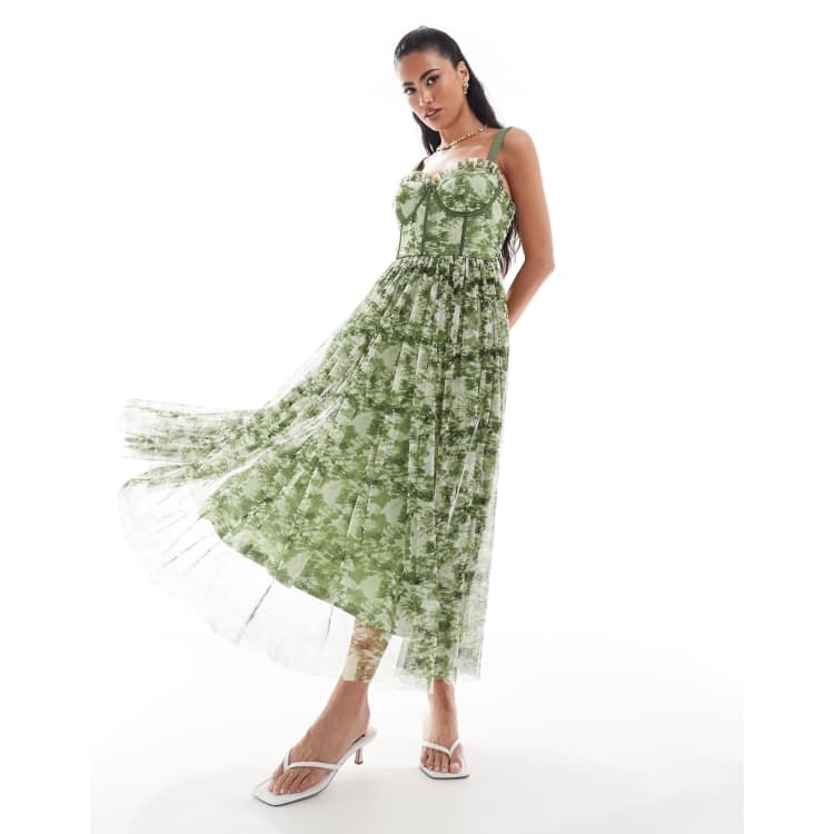 【美品】ANDRESED decorative tulle tops グリーン ANDRESD decorative tulle tops | DRESS,DRESS | ROOM903 online