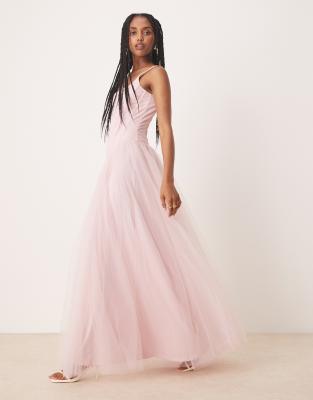 Lace & Beads Dropped Waist Corset Detail Maxi Dress