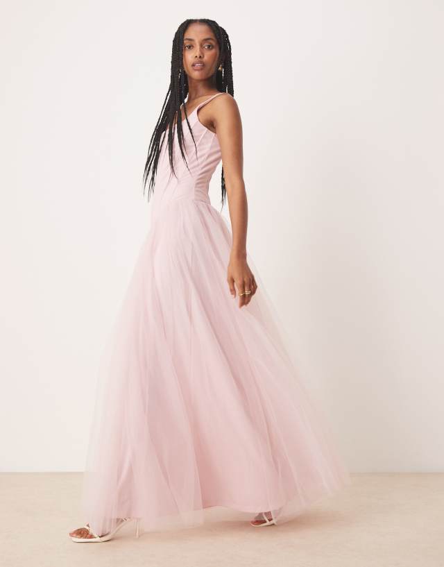 dress to impress waist beads Lace & dropped corset detail maxi in powder pink a sleek heel group:Shoes Vxuxlje Women's Shiny Faux sleeve:32/33