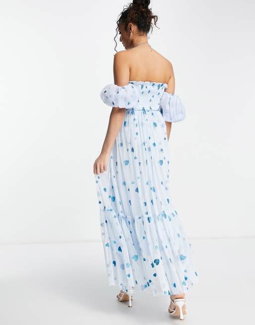 blue ditsy print dress Blue Ditsy Floral Loren Mini Dress