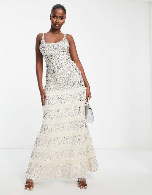 Lace and beads sales maxi