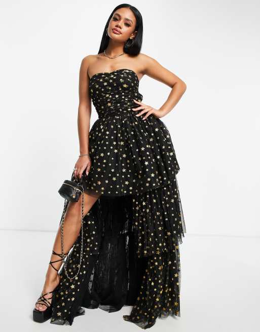 Tulle glitter cheap dress