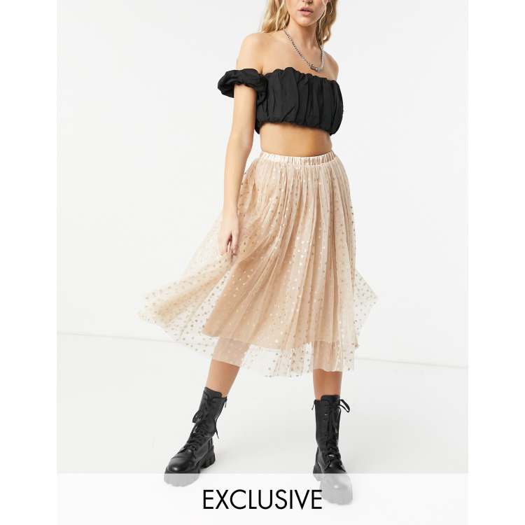 Tulle midi 2025 skirt forever 21