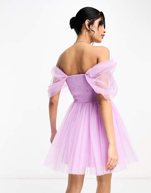 lilac tule day dress