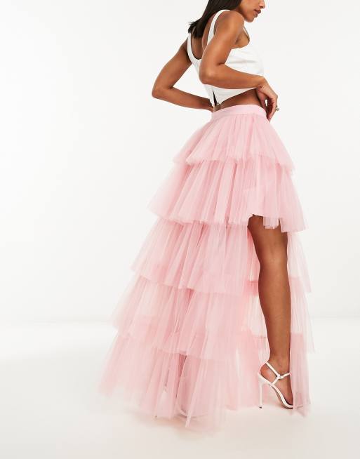 High low 2024 tulle skirt jewelry