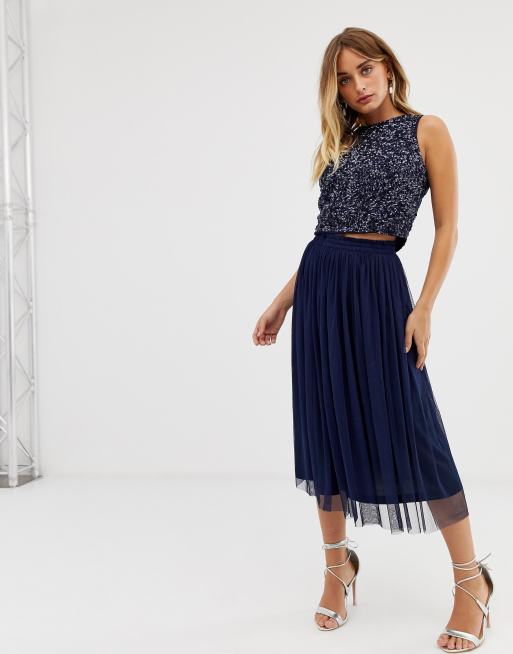 Jupe tulle bleu marine new arrivals