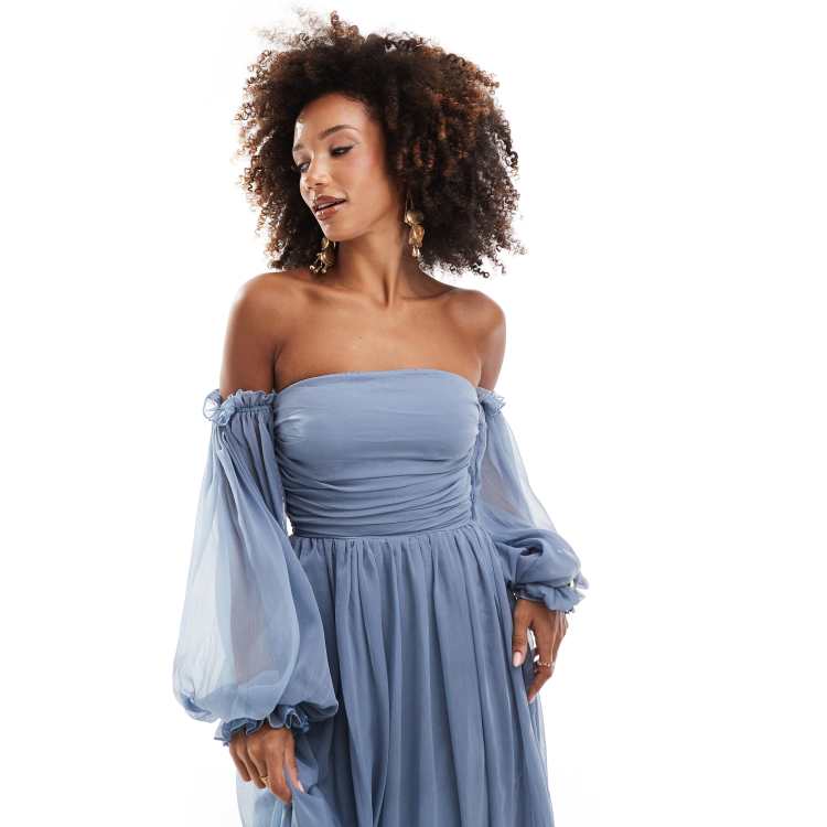 Off shoulder balloon dress（ドレス）｜LE'RURE（リルアー）の