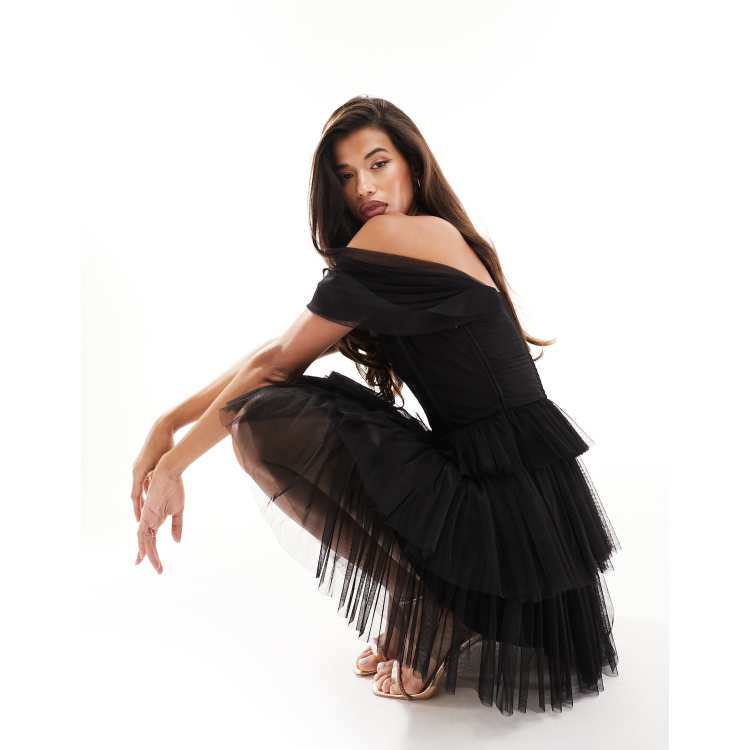 Asos black tutu skirt best sale