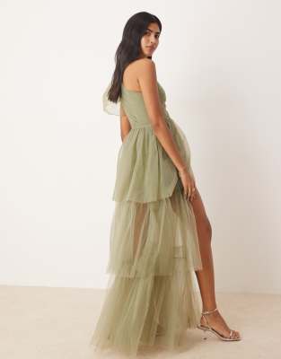 ANDRÉSD tulle vest all in one dress Pleated tulle dress with a halter neckline for events