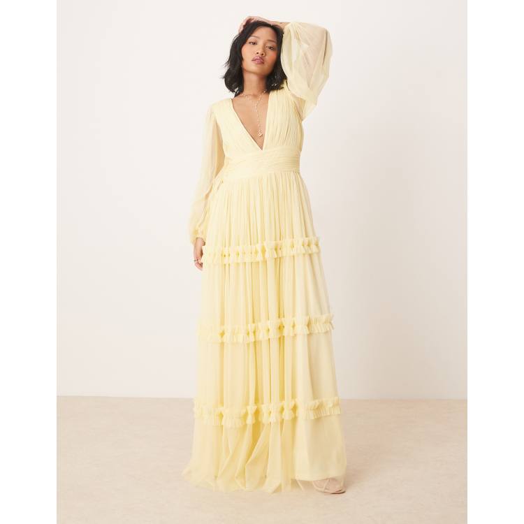 knee length dresses for ladies Stevie Boho Lace Maxi Dress main image 1