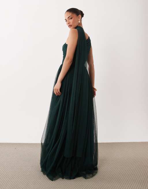 forest green silk bridesmaid dresses Mismatched Dark Green Satin Velvet Cheap Long Bridesmaid Dresses , MRB0041