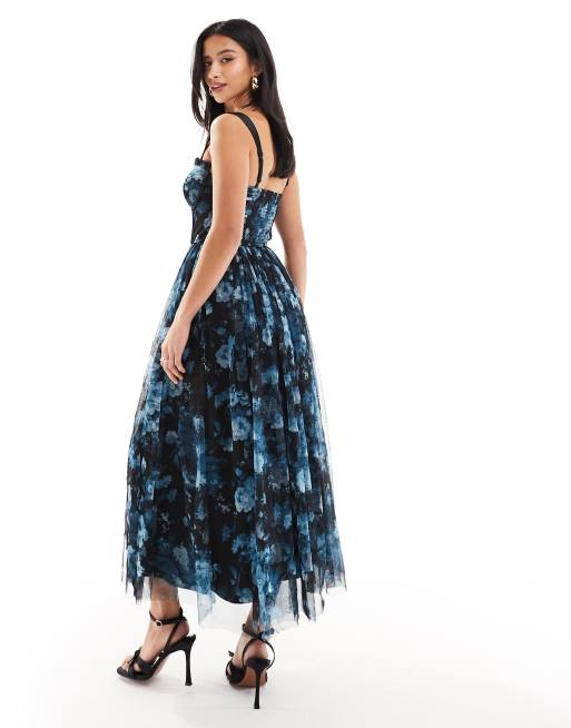 knee length dresses for ladies Yvette Corset Midi Dress