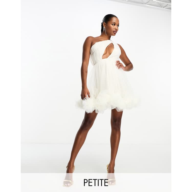 Pearly Girl Satin Mini Dress - Ivory, Fashion Nova, Dresses