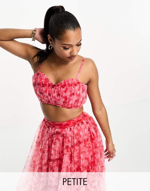 Crop top and tulle hotsell skirt set