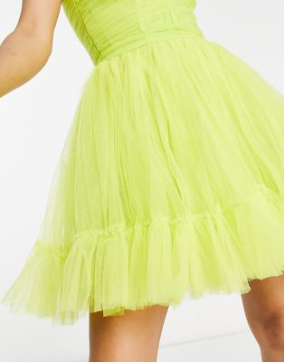 corset tulle mini dress