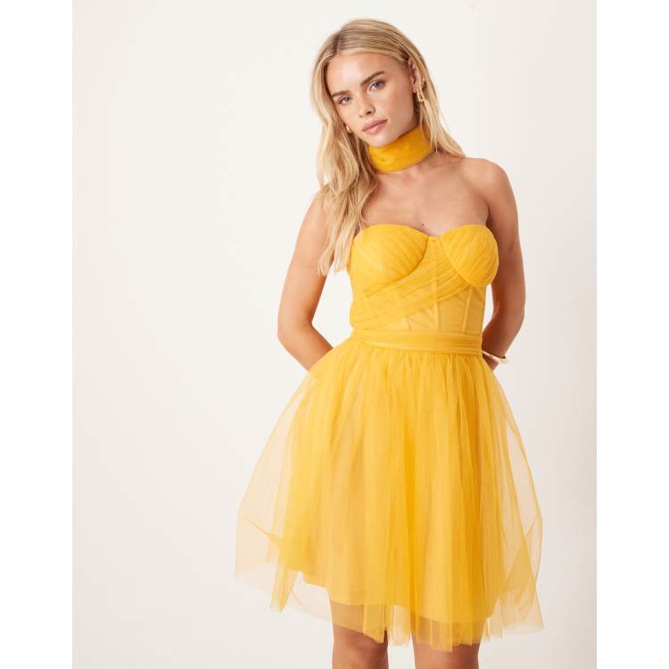 POPPYあさぎーにょPEPLUM TULLE BUSTIER (YELLOW) POPPYあさぎーにょPEPLUM TULLE BUSTIER (YELLOW) PEPLUM TULLE