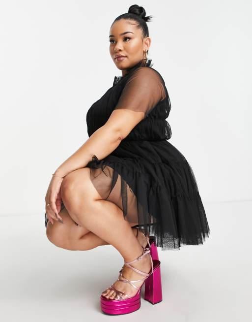 Asos plus size tulle skirt best sale