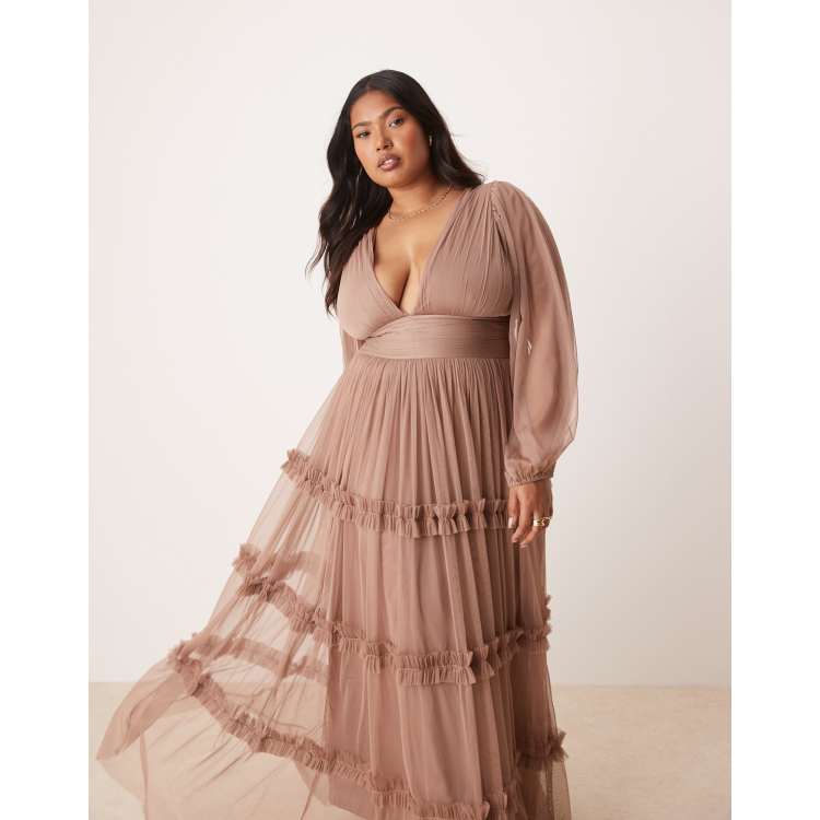 plus boho lace insert maxi dress Boho Dress Plus Size Plus Boho Lace Insert Maxi Dress