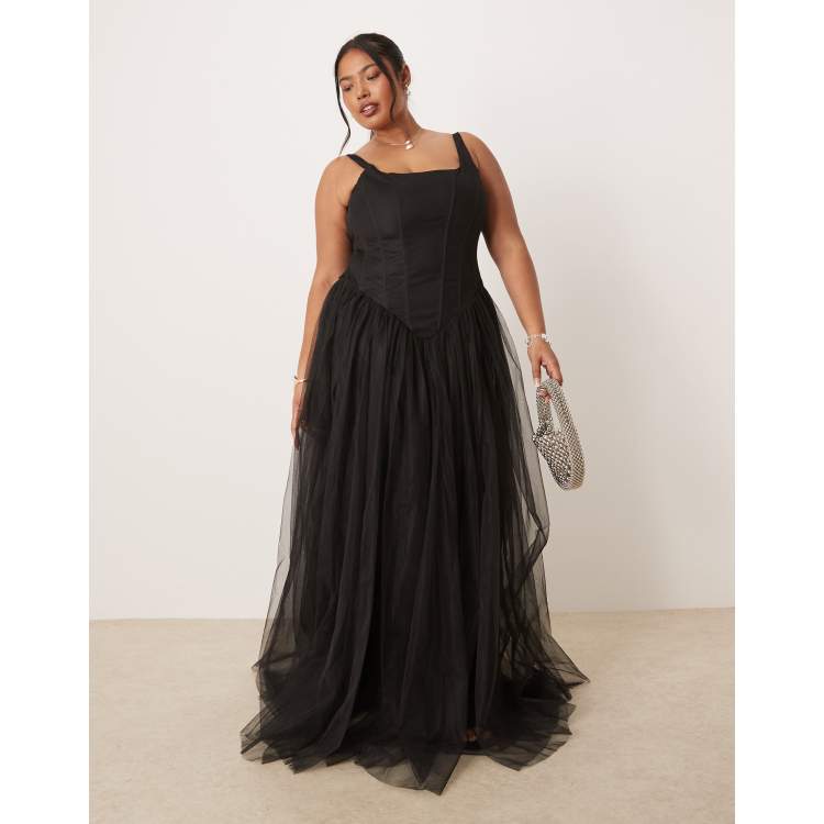 blue dress for baby girl Final Pre-Order - Bandage Corset Swing Dress in Black main image 0