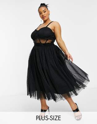 lace and beads kleid