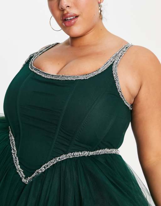 Women's plus clearance size green dress