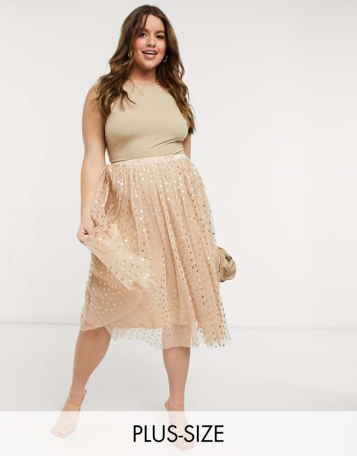 Tulle midi outlet skirt plus size