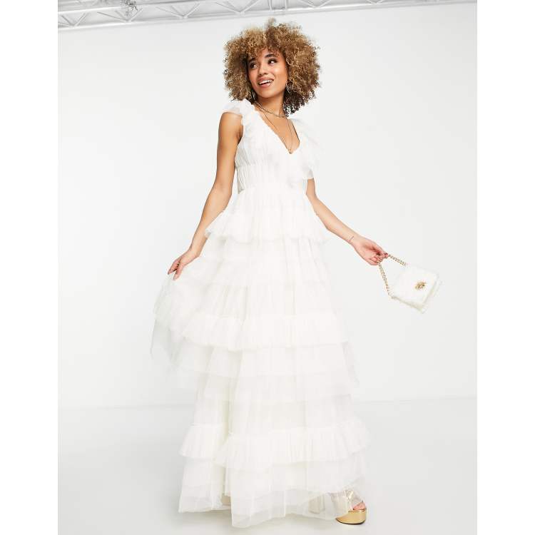 Formal gown outlet tulle maxi dress