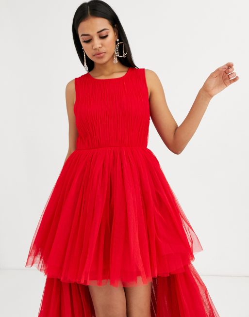 Robe best sale rouge tulle