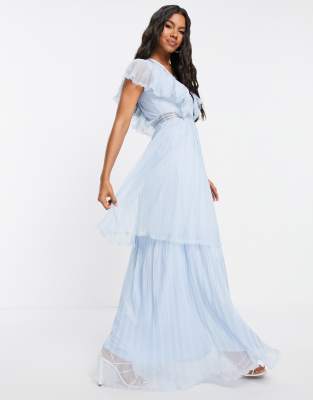 Light Blue Ruffle Dress