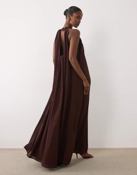 gold color casual dress Women's dresses Women Golden Sleeveless Mid-length A-line Slim Graduation Party Bridesmaid womens dress (Color : Gold, Size : S): Buy Online at Best Price in UAE Available in missy sizes David's Bridal Satin Bridesmaid Color:Desert Khaki SCHL007425_BL_XL