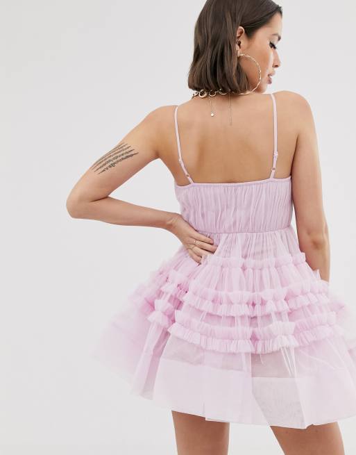 Asos tulle best sale mini dress