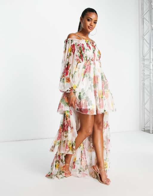 Floral store hem dress