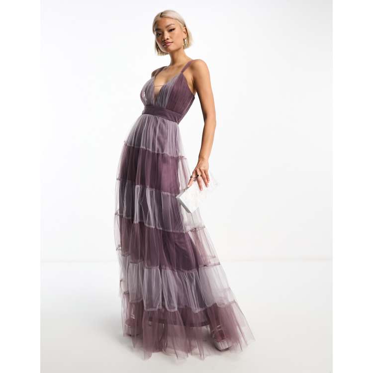 パーティードレス Embroidered Tulle Maxi Dress Embroidered Dress | Floral Tulle Dress | Vintage Boho Dress