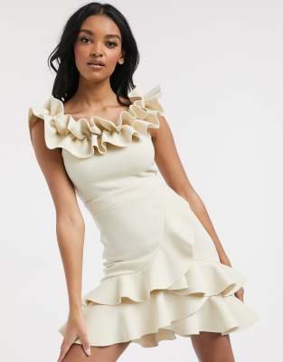 mini dress ruffle