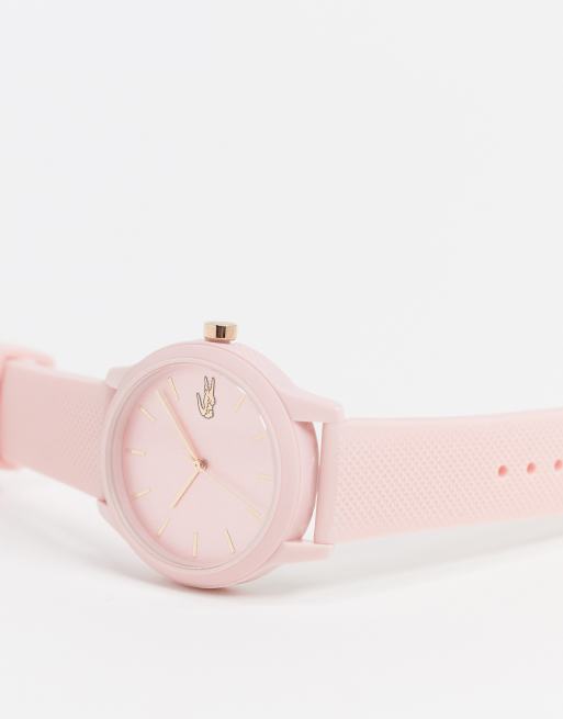 Lacoste 12.12 Różowy sylikonowy zegarek, 2 z 4
