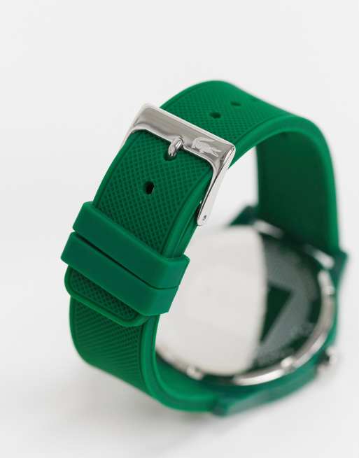 Lacoste green silicone hot sale watch