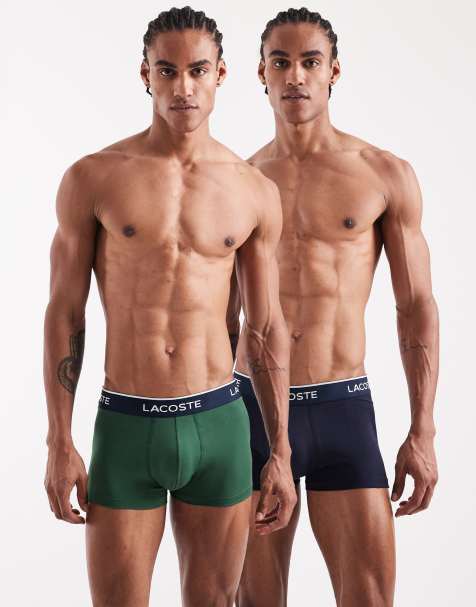 Lacoste - 2 Lot de  boxers à taille noire - Noir et vert - view 1