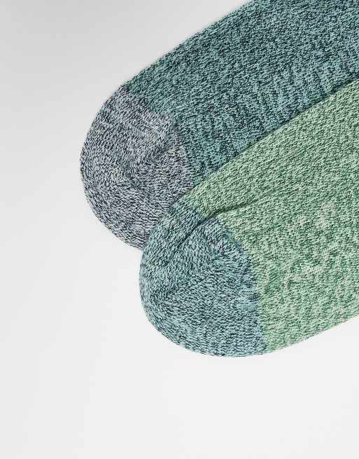Lacoste – 2er-Pack grippte Socken in Grün, 3 von 3