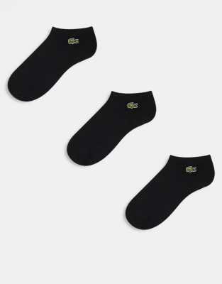 3-pack ankle socks in black