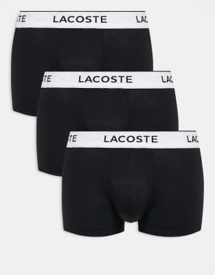 3 pack boxer briefs in black with white waistbands