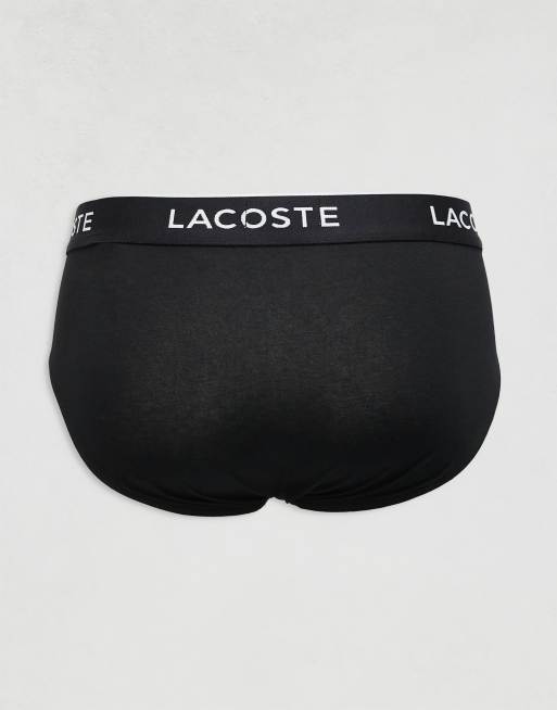 Lacoste 3 pack briefs in multi, 2 of 3