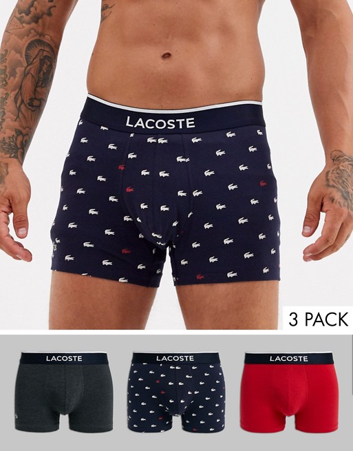 Lacoste 3 pack Colours trunks