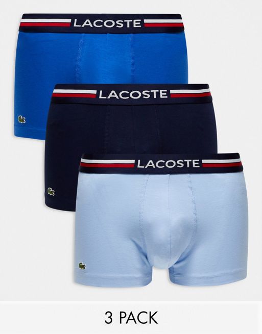 Lacoste 3-Pack Casual Signature Trunks