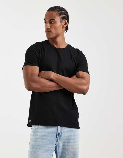 Lacoste 3 pack loungewear t-shirt in black, 2 of 5
