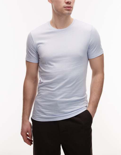 Lacoste 3 pack loungewear t-shirts in navy blue & white, 2 of 5