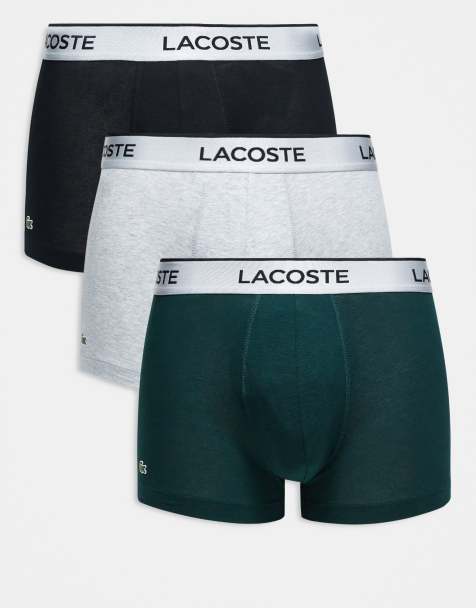 Lacoste 3 pack metallic band trunks in multi - view 1