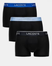 Abercrombie & Fitch 5-pack trunks in black, white, stripe