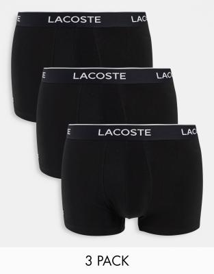 Lacoste Lacoste 3 pack trunks in black