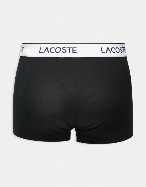 Lacoste 3 pack trunks in black, 2 of 3