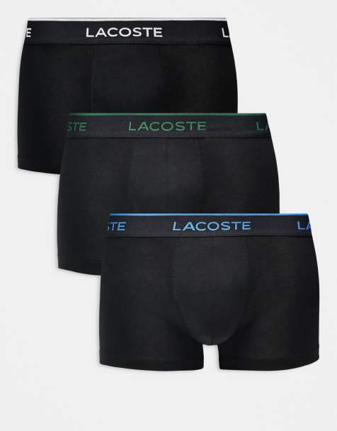 Lacoste 3 pack trunks in black - view 1
